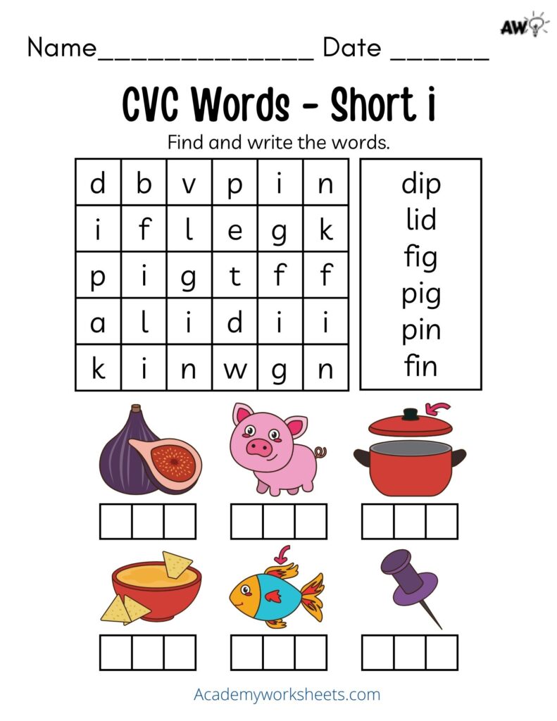 CVC Short Vowel I