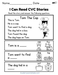 short o cvc story