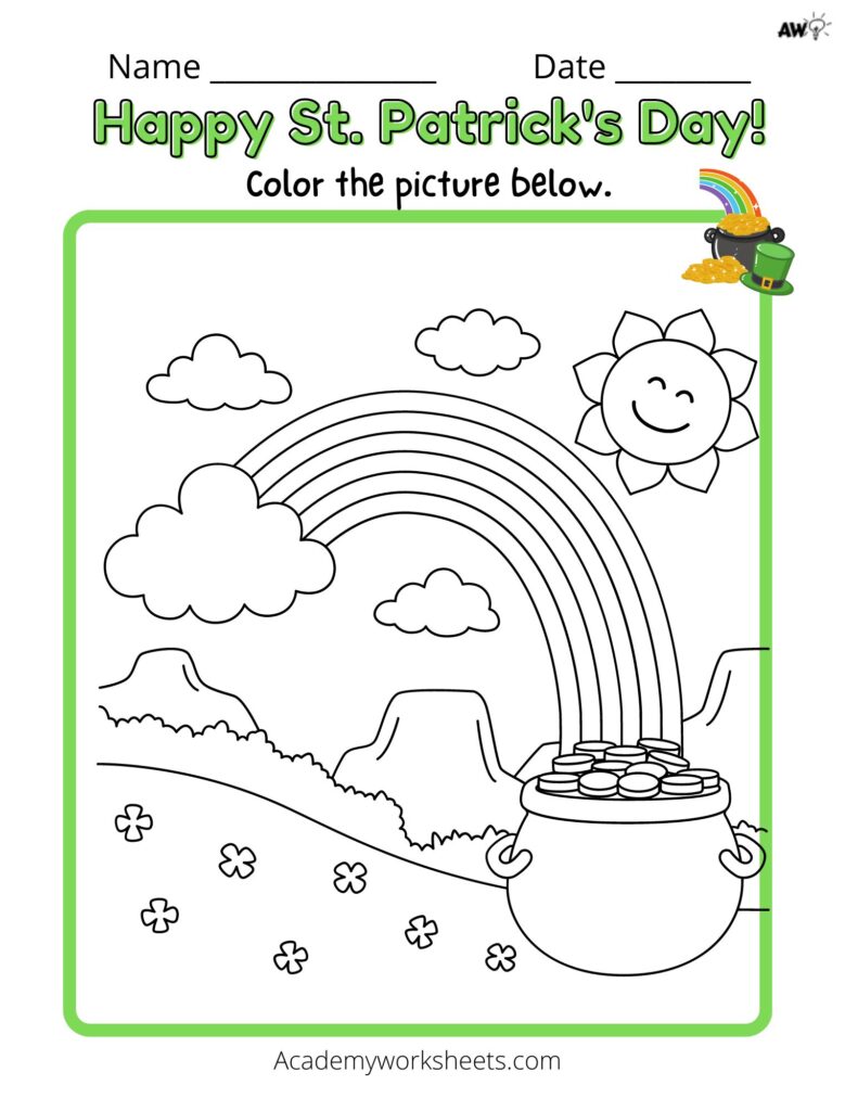 St. Patrick's Day coloring page