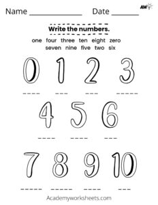 writing number words