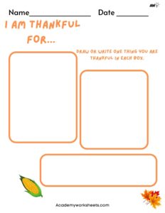 draw thankgiving day activity