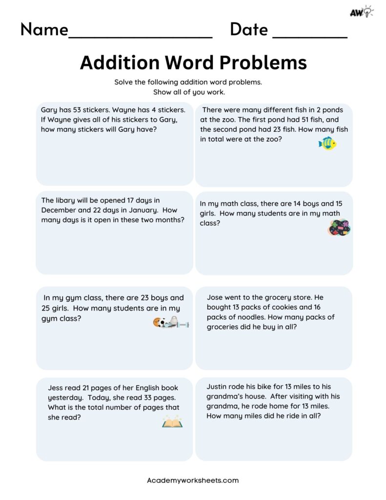 printable addition no carrying worksheets