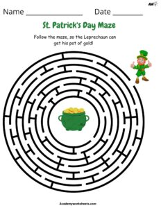 St. Patrick Day maze