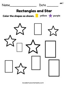 shapes stars and rectangles