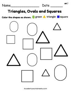 colors and shapes triangle oval square