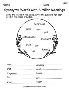 vocabulary worksheets free